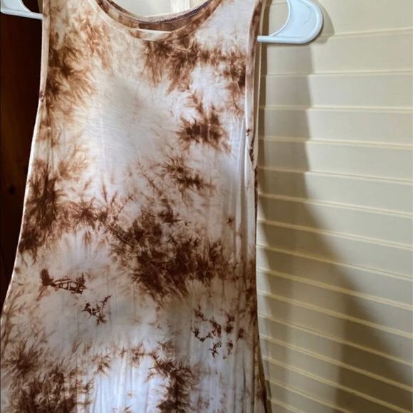 Girls Sleeveless Stretch Lycra tie-dye dress - Picture 3 of 6